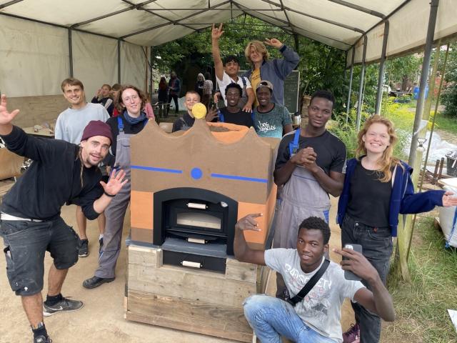 Einweihung des Lehmofens Einweihung des Lehmofens